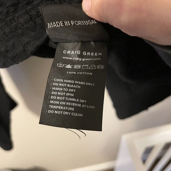 CRAIG GREEN LINE STITCH SLASH NECK JACKET Sz Sm - Picture 14 of 14